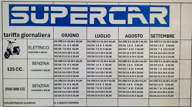 motonoleggio - SUPERCAR